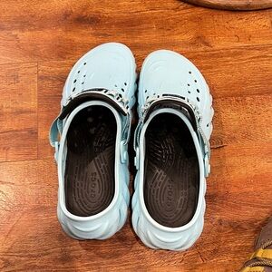 Light Blue Crocs size 12